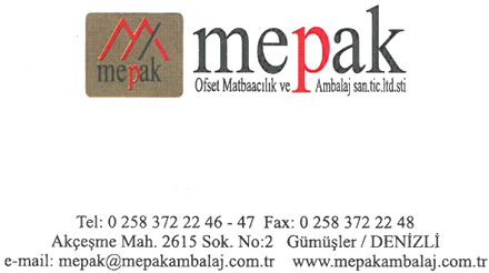 Mepak Ambalaj ve Ofset Matbaacılık Denizli